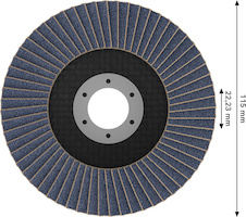 Lamelový brusný kotouč X451, 115 × 22,23 mm, G40, T27, 15 ks