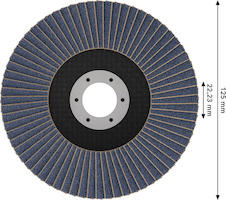Lamelový brusný kotouč X451, 125 × 22,23 mm, G40, T29, 15 ks