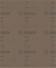 Brusný papír PRO C344 wet and dry pro ruční broušení, 230 × 280 mm, G120, 100 ks