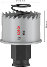 Děrovka PRO Sheet Metal PC Plus, 38 mm