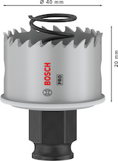 Děrovka PRO Sheet Metal PC Plus, 40 mm