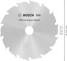 Pilový kotouč PRO Construct Wood pro okružní pilu, 210 × 2,8 × 30 mm