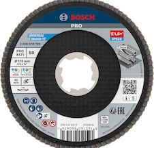 Lamelový brusný kotouč PRO X571, lomené provedení, 115 mm, G80, X-Lock