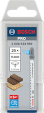 Pilový plátek pro přímočaré pily PRO Hardwood fast T144DF 100 mm, 25 ks