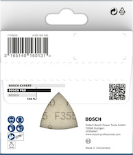 Brusný papír PRO F355, 93 mm, G180, 5 ks