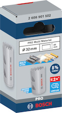 Děrovka PRO Multi Material, 32 mm, se závitem