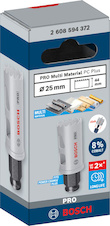 Děrovka PRO Multi Material PC Plus, 25 mm