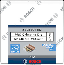 Lisovací matrice PRO, NF240 CU, 240 mm², měď