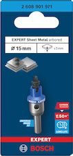Děrovka s adaptérem EXPERT Sheet Metal 15 × 5 mm