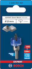 Děrovka s adaptérem EXPERT Sheet Metal 25 × 5 mm