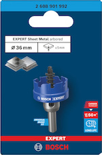 Děrovka s adaptérem EXPERT Sheet Metal 36 × 5 mm