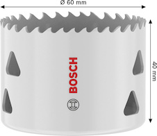 Děrovka se závitem Multi Material, 60 × 40 mm