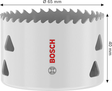 Děrovka se závitem Multi Material, 65 × 40 mm