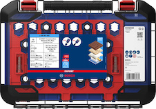 Sada děrovek EXPERT Construction Material Power Change Plus, 20; 22; 25; 32; 35; 40; 44; 51; 60; 68; 76 × 60 mm, 15 ks