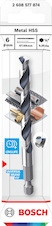 Vrták do kovu Metal HSS, 6 × 57 × 98 mm, zúžená stopka HEX ¼"