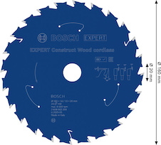 Pilový kotouč EXPERT Construct Wood cordless, 160 × 1,6/1 × 20 mm, T24