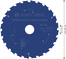 Pilový kotouč EXPERT Construct Wood cordless, 190 × 1,6/1 × 30 mm, T24