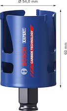 Děrovka EXPERT Construction Material Power Change Plus, 54 × 60 mm