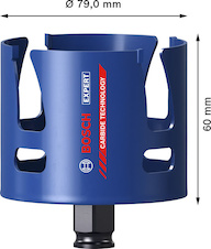 Děrovka EXPERT Construction Material Power Change Plus, 79 × 60 mm