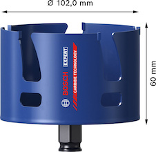 Děrovka EXPERT Construction Material Power Change Plus, 102 × 60 mm