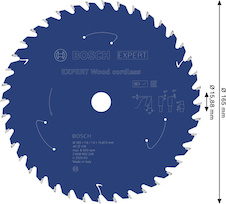 Pilový kotouč EXPERT Wood cordless, 165 × 1,6/1 × 15,875 mm, T40