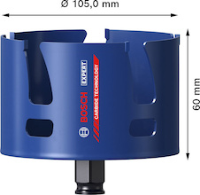 Děrovka EXPERT Construction Material Power Change Plus, 105 × 60 mm