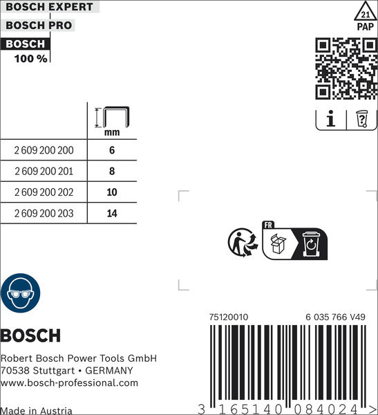 Spony z plochého drátu, typ 51/10
