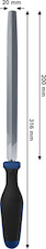 Kulatý pilník 200 mm / 8"
