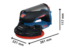 Akumulátorová excentrická bruska EXEX18V-150-5