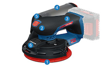 Akumulátorová excentrická bruska EXEX18V-150-5