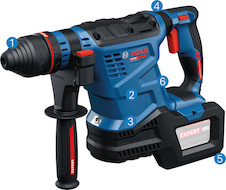 Akumulátorové vrtací kladivo s SDS plus EXBH18V-32F
