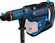 Akumulátorové vrtací kladivo s SDS max EXBH18V-45