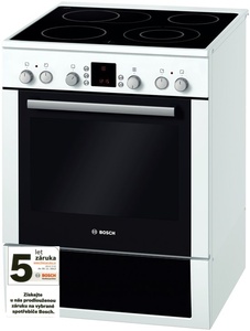 Elektrický volně stojicí sporák, 60 cm HCE744323   - bílá