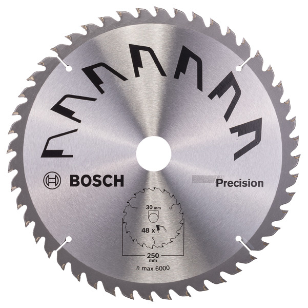Pilový kotouč PRECISION D = 250 mm; Otvor = 30 mm; Počet zubů = 48
