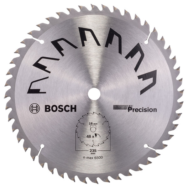 Pilový kotouč PRECISION D = 235 mm; Otvor = 16 mm; Počet zubů = 48