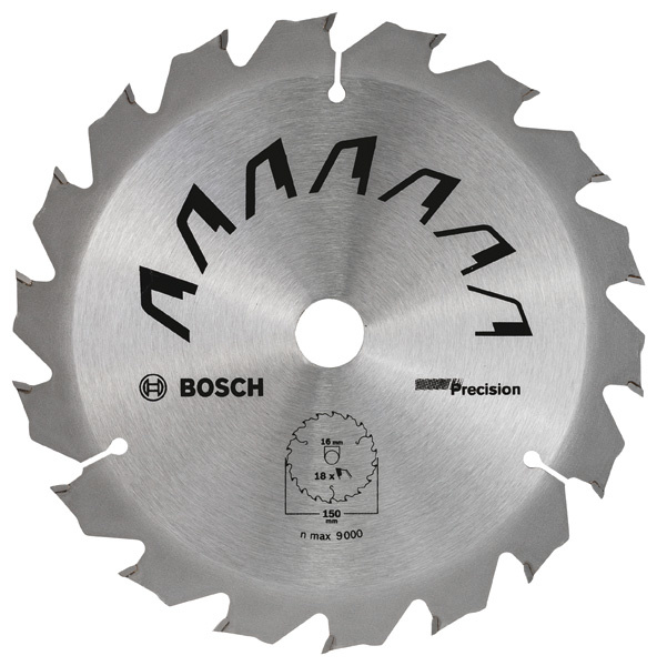 Pilový kotouč PRECISION D = 150 mm; otvor = 16 mm; počet zubů = 18