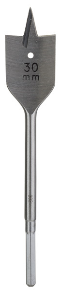 Plochý frézovací vrták, šestihran D = 30,0 mm; L = 165 mm