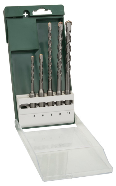 5dílná sada vrtáků do kladiv SDS plus 5,0x110; 6,0x110; 6,0x160; 8,0x160; 10,0x160 mm