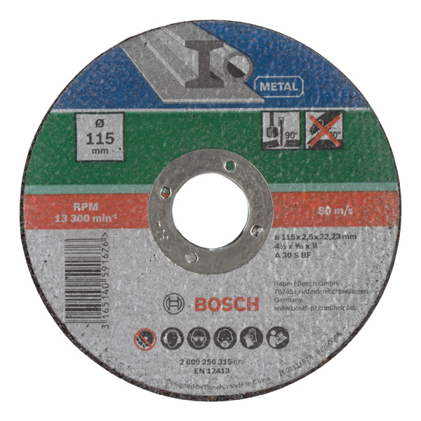 Dělicí kotouč rovný, kov D = 115 mm; Tloušťka = 2,5 mm