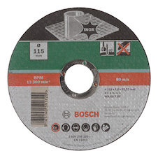 Dělicí kotouč rovný, nerezová ocel (Inox) D = 115 mm; Tloušťka = 1,0 mm