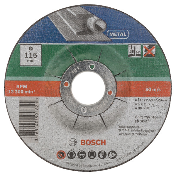 5dílná sada dělicích kotoučů lomených na kov D = 115 mm