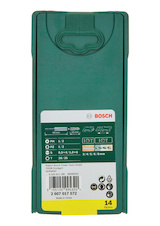 Sada vrtáků Mini-X-Line Multi Material a šroubovacích nástavců Extra Hard, 14 ks