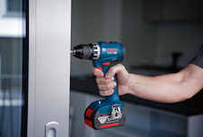 Kombinovaná sada 2dílná sada 18V nářadí GSR + GWS + 2× 4,0 Ah + GAL
