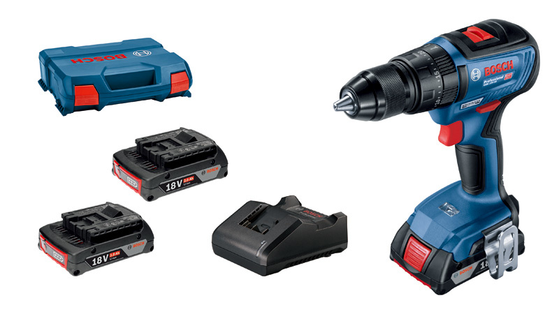 Profesionální sada: GSB 18V-50 + 3× GBA 2,0Ah + GAL 18V-20 v L-Case