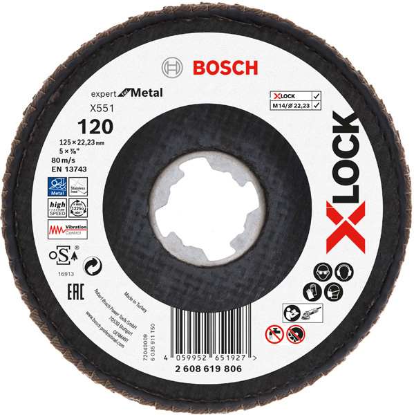 Lamelový brusný kotouč X551 Expert for Metal s upínáním X-LOCK