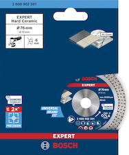 Diamantový řezací kotouč EXPERT Hard Ceramic 76 mm 76 × 1,5 × 10 mm
