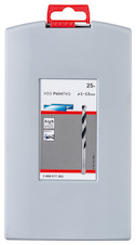 Sada spirálových vrtáků HSS PointTeQ, ProBox 1–13 mm, 25 kusů