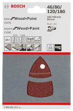 25dílná sada brusných papírů C470 a C430