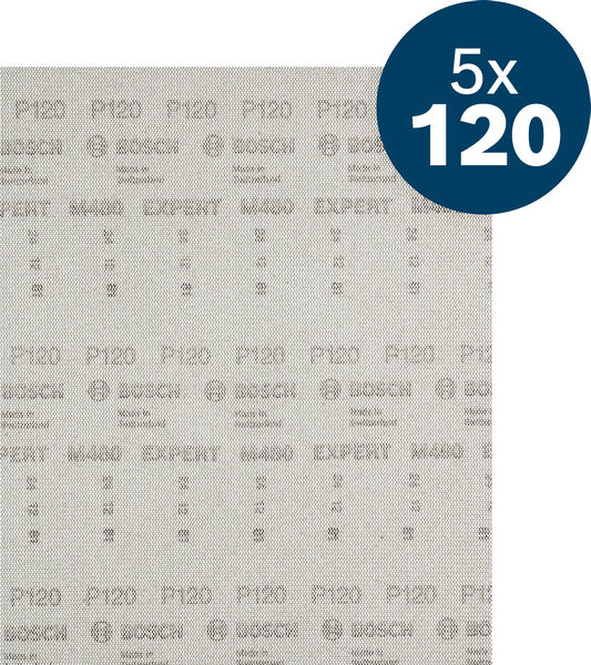 Brusná mřížka EXPERT M480 pro vibrační brusky 230 × 280 mm, G120, 5 ks