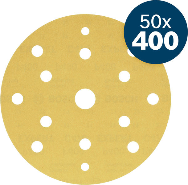 Brusný papír EXPERT C470 s více otvory pro excentrické brusky 150 mm, G400, 50 ks